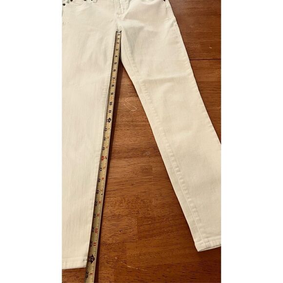 J. Crew White Mid Rise Toothpick Jeans Size 26 (B) - Picture 7 of 10